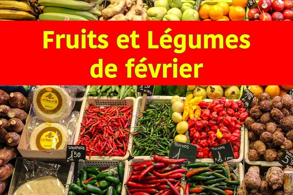 fruits et légumes du mois de février de saison