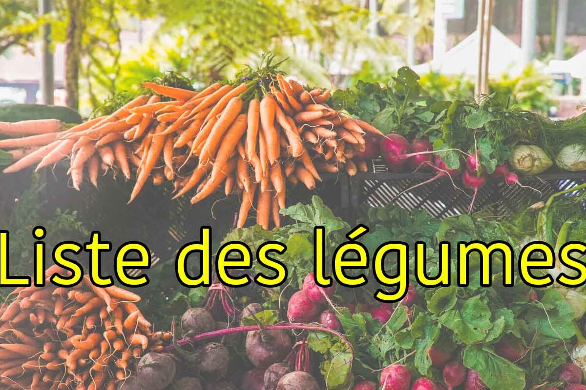 liste des légumes