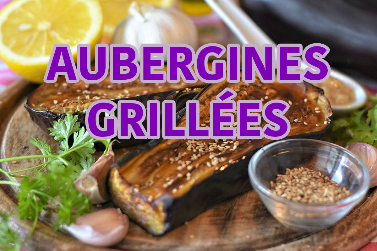 aubergines grillées aux olives et parmesan