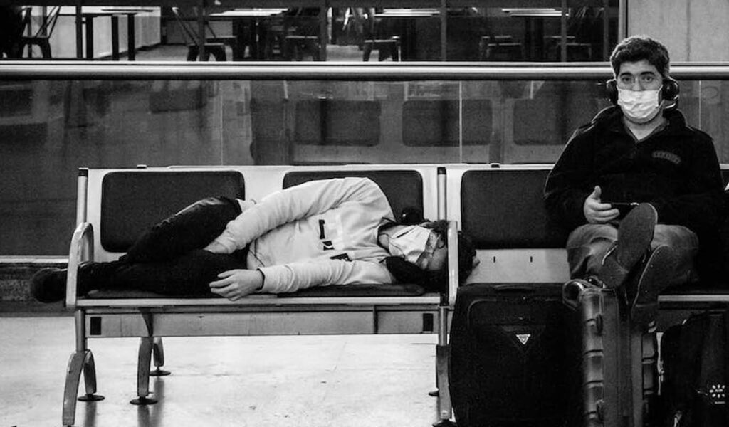 dormir à l'aéroport