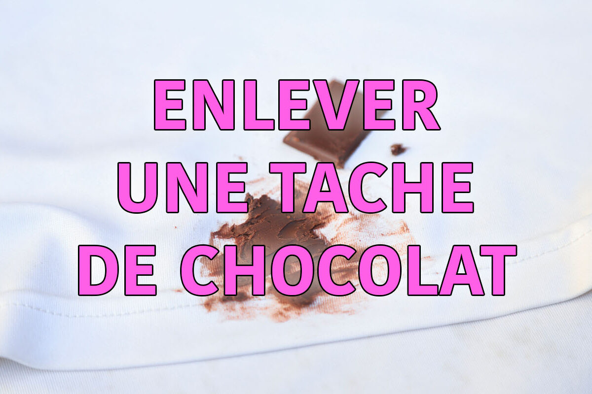 enlever une tache de chocolat