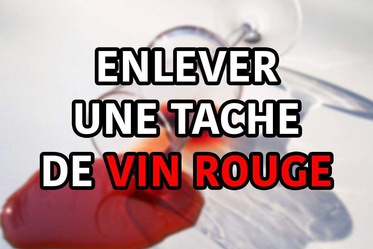 Enlever une tache de vin rouge