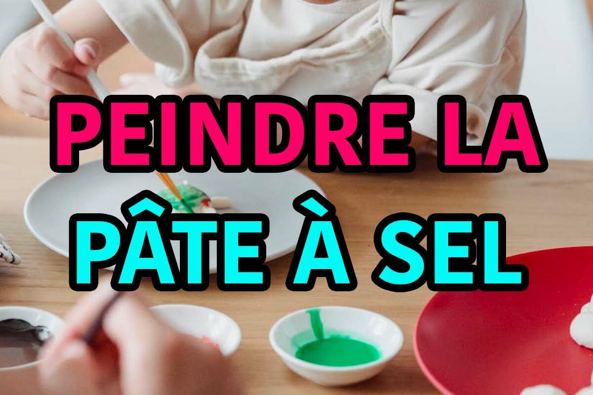 peindre la pâte à sel