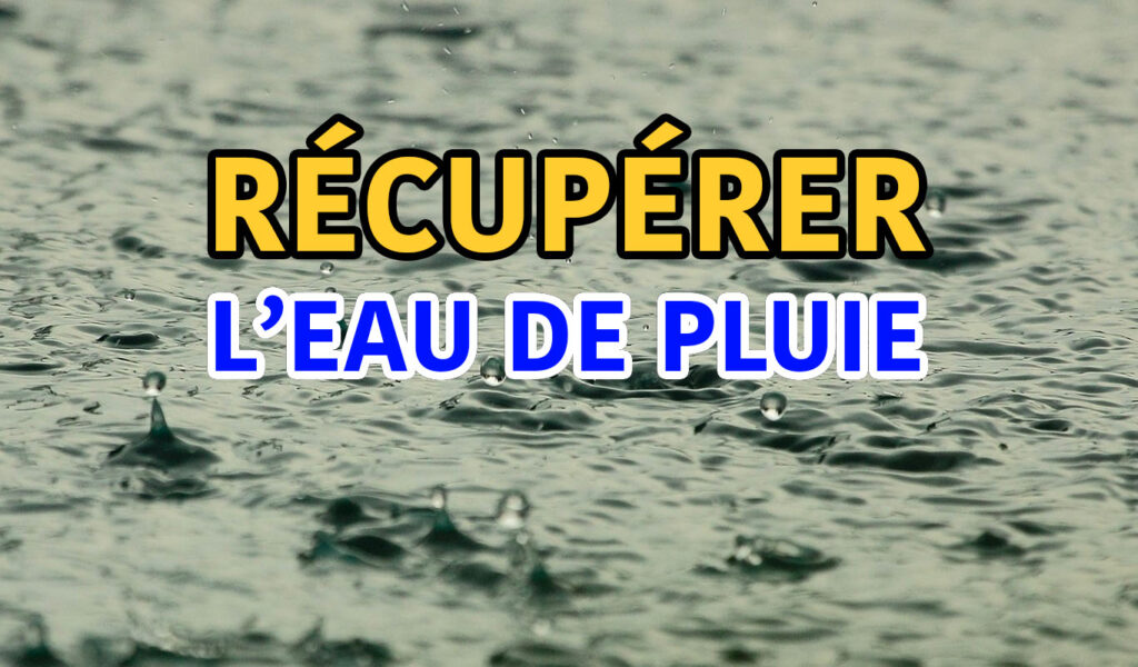 Récupérer l'eau de pluie, mode d'emploi