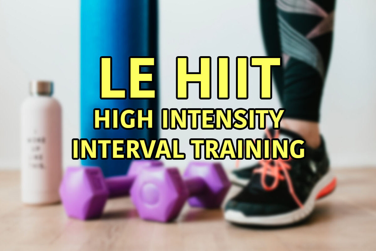Le HIIT High intensity interval training
