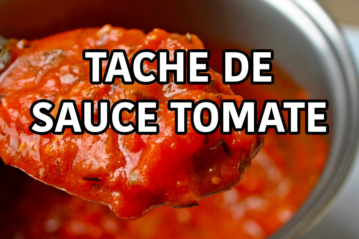 enlever une tache de sauce tomate