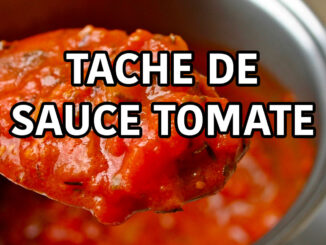 enlever une tache de sauce tomate