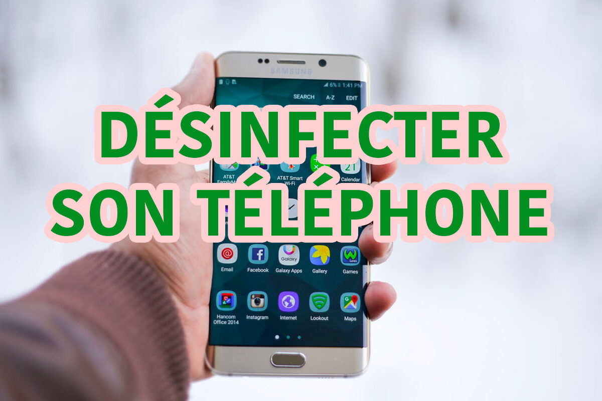 désinfecter son téléphone portable smartphone