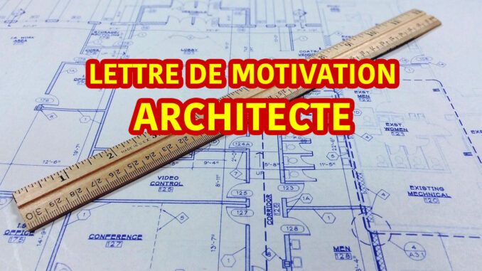 Lettre de motivation Architecte