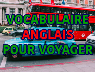 vocabulaire anglais voyage