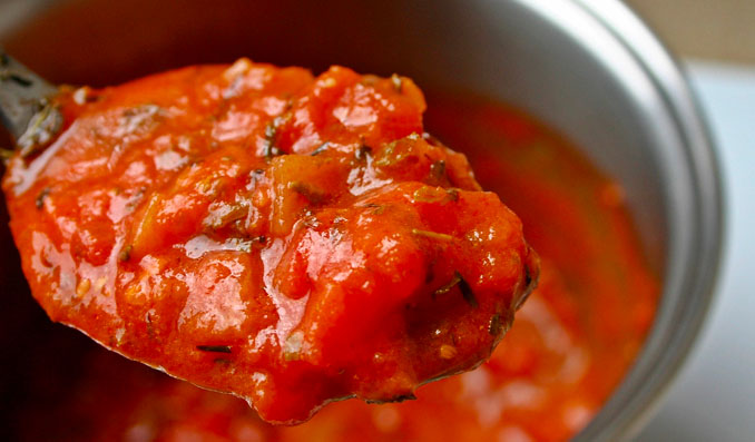 congeler une sauce tomate