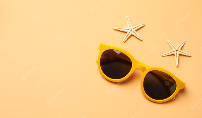 des lunettes de soleil