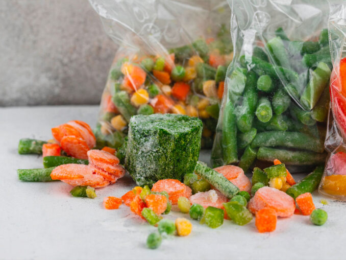 aliments surgelés vitamines et nutritifs