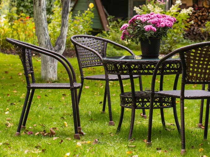mobilier de jardin vinaigre blanc