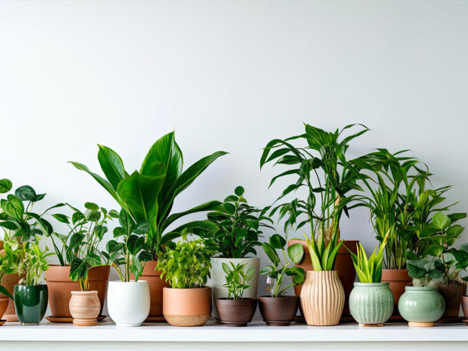 plantes en pot bicarbonate