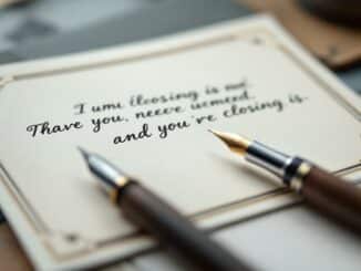 Comment finir sa lettre avec une phrase marquante ?