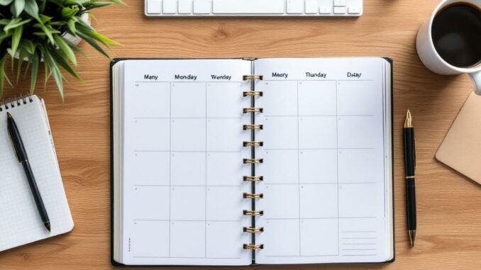 Comment planifier sa semaine efficacement en 5 étapes