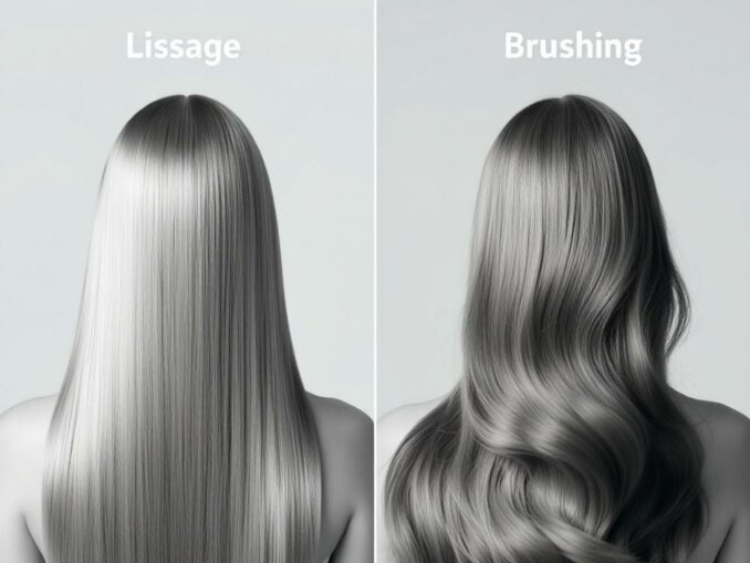 Quelle est la différence entre brushing et lissage ?