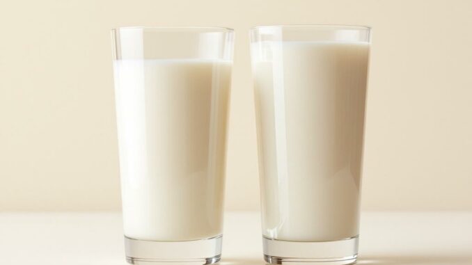 Quelle est la différence entre lait végétal et lait d’origine animale ?