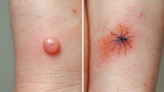 Quelle est la différence entre une piqûre de moustique et une piqûre d’araignée ?
