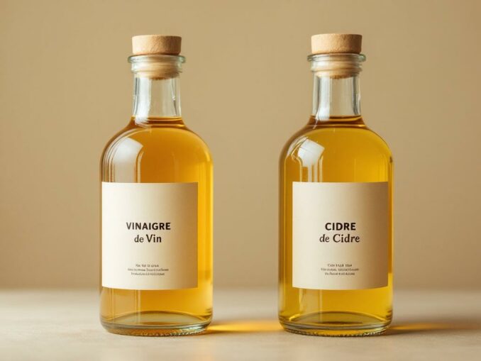 Quelle est la différence entre vinaigre de vin et vinaigre de cidre ?