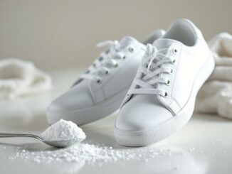 Raviver la blancheur des baskets avec du bicarbonate de soude