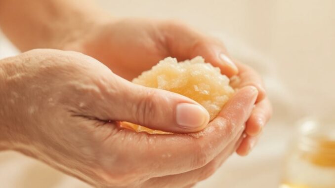 Recette de gommage naturel pour les mains
