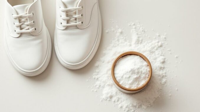 Astuces pour enlever les mauvaises odeurs de chaussures avec du bicarbonate