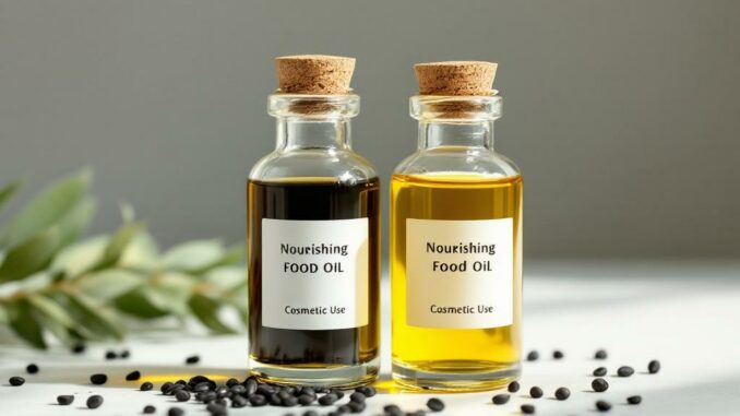 Différence entre huile de nigelle alimentaire et cosmétique