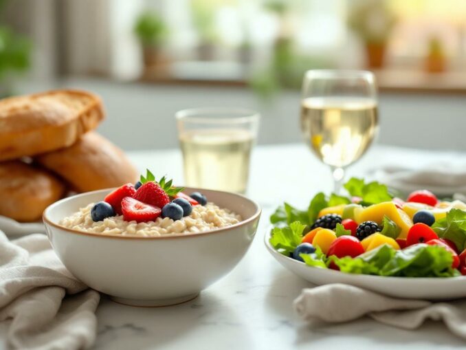 Menu type sur une journée pour réduire son cholestérol