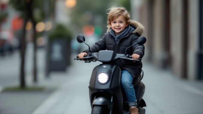 Peut-on transporter un enfant sur une trottinette ?