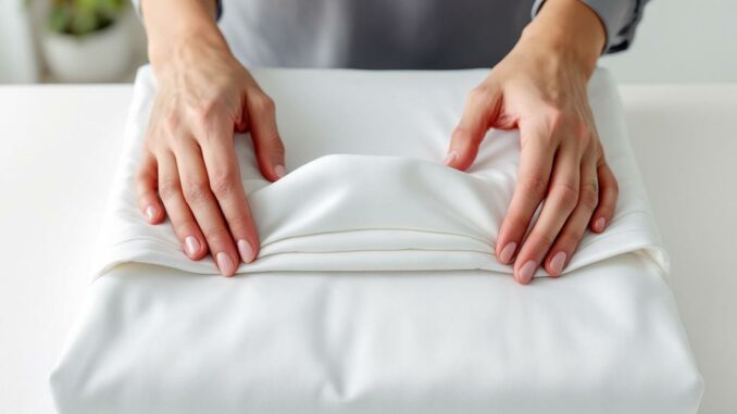 Comment bien plier les draps-housses facilement ?