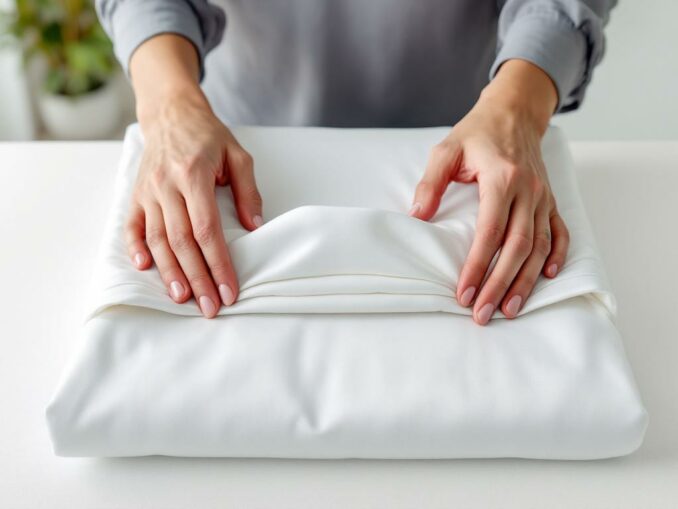 Comment bien plier les draps-housses facilement ?