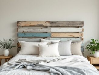 Créer une tête de lit originale avec peu de moyens