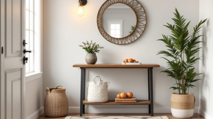 Décorer son entrée pour faire bonne impression