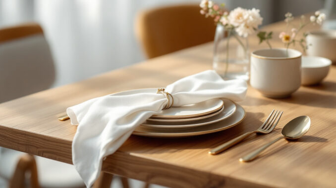 Faire une déco de table simple et élégante