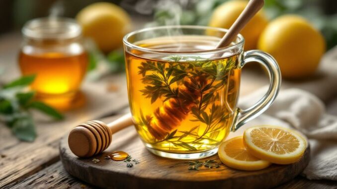 Faire une tisane maison apaisante au miel