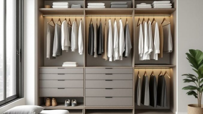 Optimiser son espace dressing même dans un petit logement