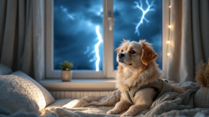 Que faire si votre animal a peur des orages ou des feux d’artifice ?