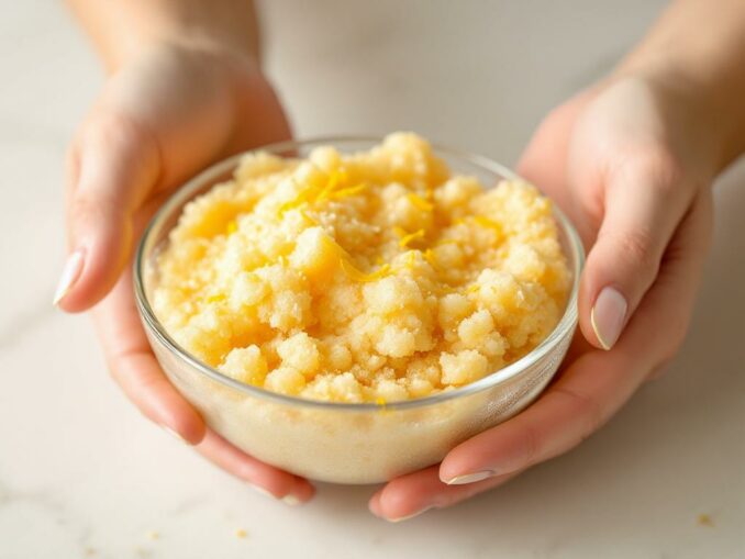 Recette de gommage au sucre et citron pour des mains douces