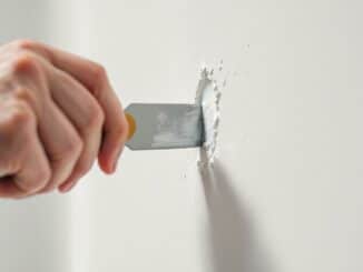 Réparer un petit trou dans un mur sans tout repeindre