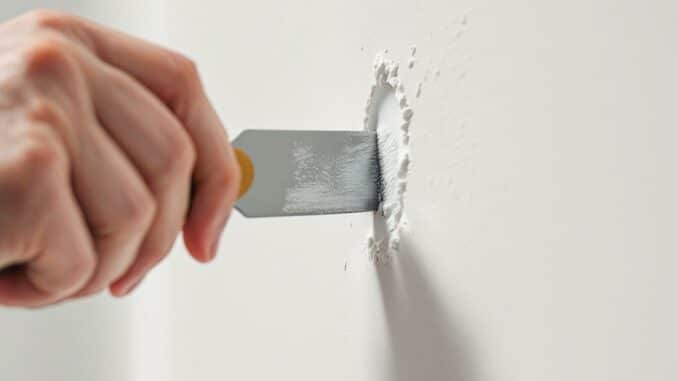 Réparer un petit trou dans un mur sans tout repeindre
