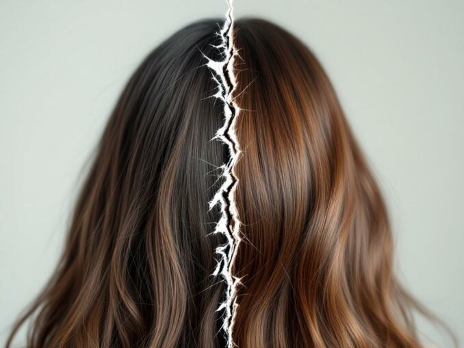 Différence entre cheveux cassants et cheveux qui tombent