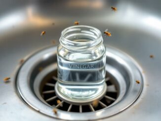 Chasser les moucherons des canalisations grâce à un piège au vinaigre blanc