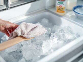 Dégeler un compartiment freezer collé et désodoriser avec du vinaigre blanc