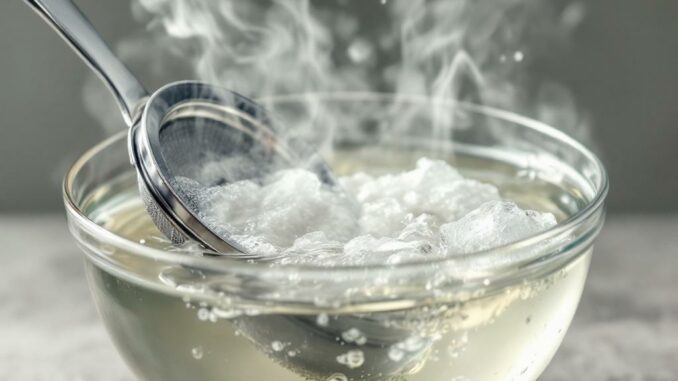 Dégraisser les filtres métalliques de hotte dans un bain d’eau chaude et de vinaigre blanc