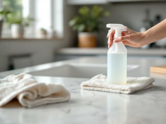 Entretenir un plan de travail en stratifié avec produit neutre et microfibre