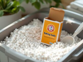 Entretenir une litière de chat pour réduire les odeurs avec du bicarbonate de soude