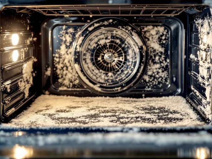 Nettoyer le four très encrassé : pâte de bicarbonate, temps de pose, rinçage facile