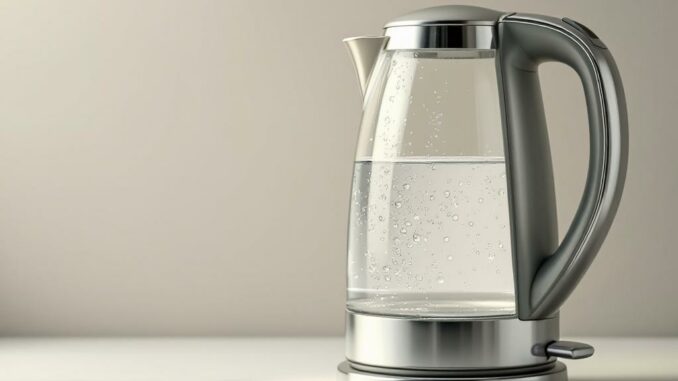 Nettoyer une bouilloire entartrée en complément d’un rinçage au bicarbonate de soude